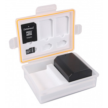 PATONA Storage box for batteries and memory cards f. Canon LP-E6 Sony NP-FZ100 Nikon EN-EL15