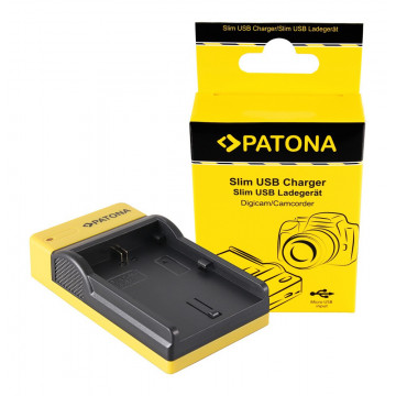 PATONA Slim micro-USB Charger f. Canon LP-E6 EOS 5D 60D 60Da 6D 7D EOS70D EOS-70D LP-E6 Mark II