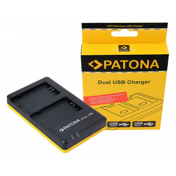 PATONA Dual Quick-Charger f. Sony NP-FZ100 A7 III A7M3 Alpha 7 III A7 R III A7RM3 Alpha 7 R III incl. USB-C cable