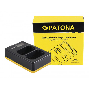 PATONA Dual LCD USB Charger for Sony NP-FZ100 A7 III A7M3 Alpha 7 III A7 R III A7RM3 Alpha 7 R III A9 Alpha 9 FZ100