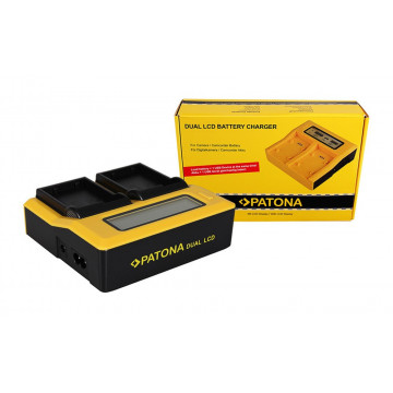 PATONA Dual LCD USB Charger for Nikon ENEL15 EN-EL15