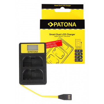 PATONA Smart Dual LCD USB Charger f. Nikon EN-EL15 ENEL15 D600 D610 D7000 D7100 D800 D8000 D800E D810 Z6 Z7