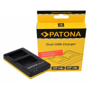 PATONA Dual Quick-Charger f.Sony NP-FW50, NPFW50 incl. USB-C cable