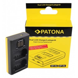 PATONA Dual LCD USB Charger f. Fuji NP-W235 Fujifilm X-T4 XT4