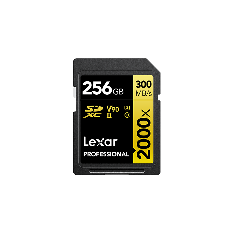 LEXAR CARTE SDHC/SDXC PROFESSIONAL UHS-II 2000X GOLD