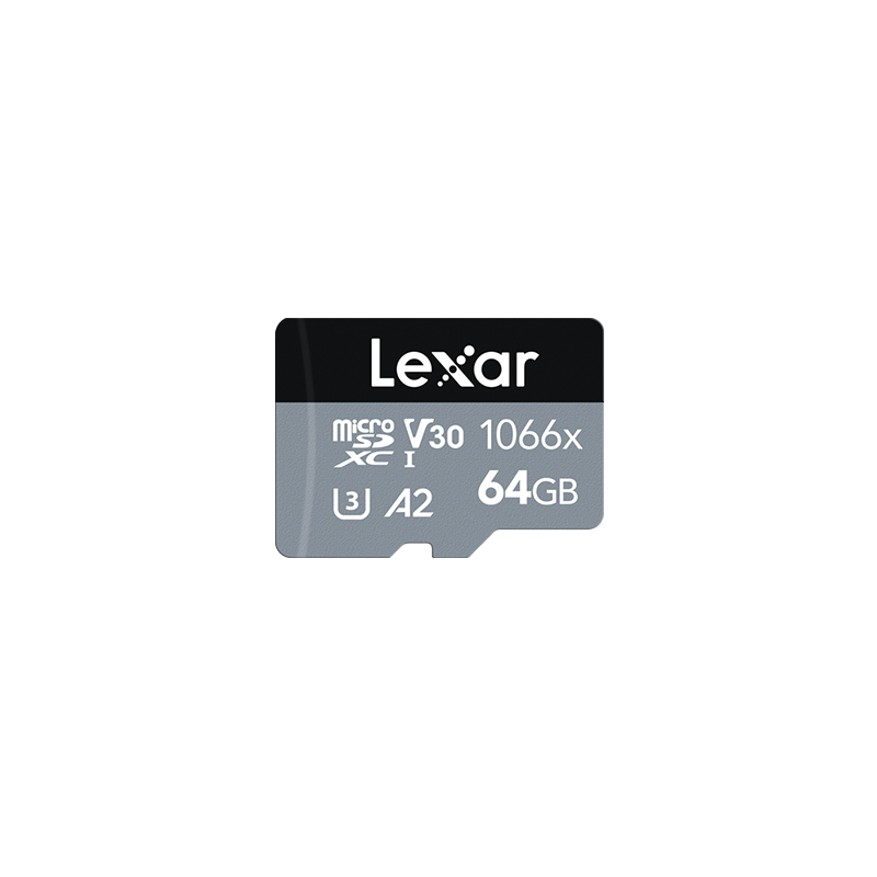 LEXAR CARTE MICRO SDXC PROFESSIONAL UHS-I 1066X SILVER