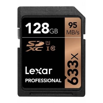 LEXAR CARTE SDXC 128GB PROFESSIONAL UHS-1 (633X)