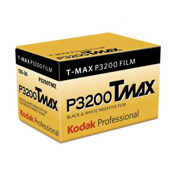 KODAK FILM ARGENTIQUE T-MAX P3200 36 POSES 135 NOIR ET BLANC