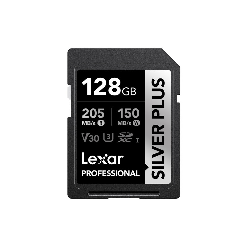 LEXAR CARTE MEMOIRE SD SILVER PLUS UHS-I V30 R205/W150MB/S