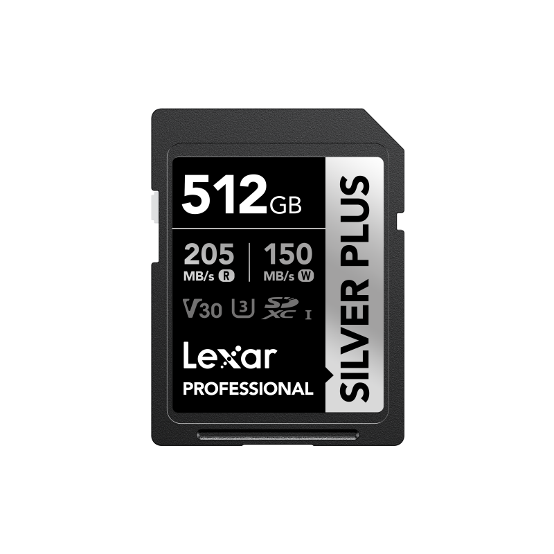 LEXAR CARTE MEMOIRE SD SILVER PLUS UHS-I V30 R205/W150MB/S