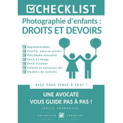 JOELLE VERBRUGGE CHECKLIST PHOTOGRAPHIE D’ENFANTS : DROITS ET DEVOIRS