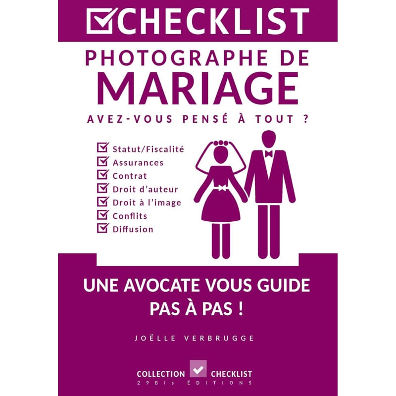 JOELLE VERBRUGGE CHECKLIST PHOTOGRAPHE DE MARIAGE