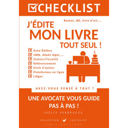 JOELLE VERBRUGGE CHECKLIST J'EDITE MON LIVRE TOUT SEUL