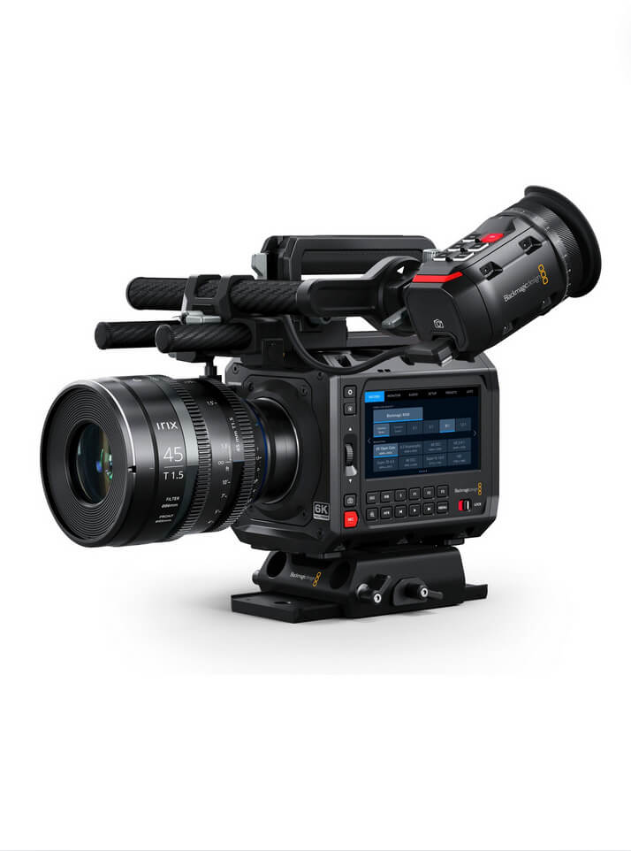 Blackmagic PYXIS 6K montée avec ses accessoires