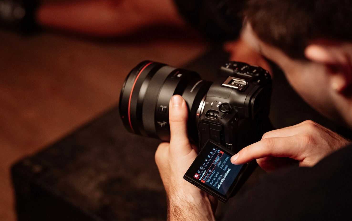 Écran tactile LCD du Canon EOS R5 Mark II